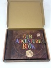 Our Adventure Book Scrapbook Journal W  Clasp  Ribbon Bookmark  Map Gift Box