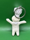 1996 Pillsbury Doughboy 3 25  Tall White Squeezable Poppin  Fresh Keychain