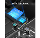 Nulaxy Wireless In-car Bluetooth Fm Transmitter Radio Adapter Car Kit W Black