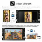 Double 2din Car Stereo Gps Navigation Bt Radio Touch Screen Cd Dvd Player Unit