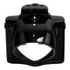 Black 7  Round Front Headlight Nacelle Cover Fit For Harley Road King 2014-2025