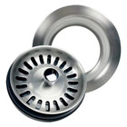 Sinksense 3 5 In  Disposal Flange Drain With Stopper In Stainless Steel