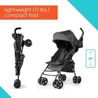 Compact Lightweight Baby Travel Stroller Pram Buggy Pushchair One Hand Tri-fold