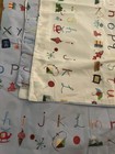 Pottery Barn Kids Bedding Duvet Cover Reversible Blue white Abc   Sham A To Z