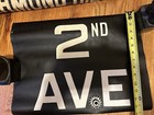 C1920   s Vintage Nyc Subway Train Car Old Roll Sign 2nd Avenue Lower Manhattan