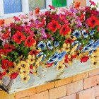 Artificial Flowers For Outdoors  20 Bundles Uv Resistant Fake Multi Color 