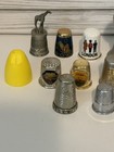 Vintage Collectible Thimble Lot 25  Souvenir Porcelain Pewter Metal Travel State