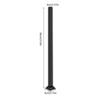 2x 38  Black Deck Railing Wrought Iron Handrail Post Kit Square Metal Fence Post