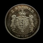 Norway 2 Kroner 1907 - Border Watch Silver Coin Given To Soldiers - High Grade