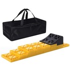  10 Packs Rv camper Leveling Blocks  Chocks Anti-slip Pads Yellow   Black Chock