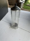 Vintage Barbicide Glass Container Germicide Disinfectant Barber Jar 11 1 2