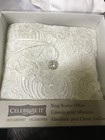 Photo Pocket White Satin   Lace Wedding Ring Bearer Pillow Memorial Keepsake