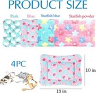 4 Pcs Guinea Pig Bedding Winter Guinea Pig Plush Small Animal Cage Liners
