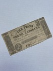 1861 State Of North Carolina Two Dollar Treasury Note Raleigh Nc Civil War Bill