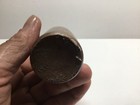 Small Antique Cylinder Stoneware Ink Bottle 3 3 4 Inches Tall 