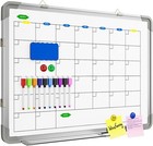 Large Dry Erase Calendar Whiteboard For Wall  24  X 18  Magnetic White Board    