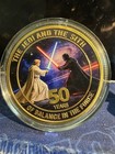 Star Wars 50th Anniversary 1977-2027 Coin medallion Darth Vader 2027