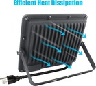 2 Pack 60w Led Outdoor Flood Light  Exterior Flood Lights  Plug In Flood Light 