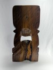 Vintage Hawaiian Style Hand Carved Wooden Tiki Statue Maui Aloha 15 5  Tall