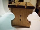 6  Handcrafted Wooden Step Stool  6  High  Pine Coated Early American Stain
