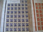 Spain 4 Partial Sheets With Labels Stamps   1004-1007 Mnh 1961 Romanesque Art 