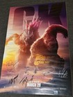 Godzilla X Kong  The New Empire Movie Poster Cast Signed Rare 