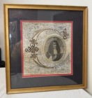 Rare Antique 17th Century Calligraphic Bust Portrait Of Charles Ii Of England