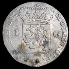 Netherlands Holland 1 Gulden 1791 Standing Pallas Vf Holed