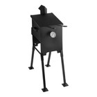 4 Gallon Steel Liquid Propane Stationary Outdoor Deep Fryer Black 90 000 Btu