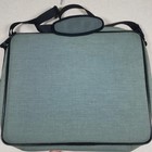Apple Vintage Rainbow Logo Laptop Briefcase Sage Green Canvas Tech Bag 90s Rare