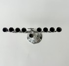 Rare Vintage Hazorfim Menorah 800 Silver Judaica Hanukkah Lamp