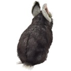 Hansa Pygmy Rabbit Plush Toy Gray Realistic Stuffed Animal Handmade Japan