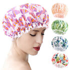 Shower Cap Women Bath Hat Hair Reusable Elastic Salon Cover Waterproof Bathing