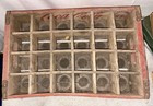 Vintage Red   White Coca Cola Wooden 24 Bottle Soda Crate