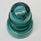 Blue Green Glass Electrical Insulator Vintage Embossed Hemingray No  40 Aqua Vtg
