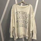 Free People New York Camden Sweatshirt Xl Nwt
