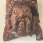 Vintage Chinese Hand Carved Wood Mask 4 5    Hard To Find