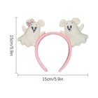 Disney Parks Halloween Ghost Mickey And Minnie Mouse Ear Headband New
