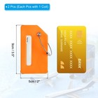 2 Pcs Silicone Luggage Tags  Luggage Tags For Suitcases Initial Letter K  Orange