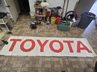 1970s 80s Toyota Shop Banner Vintage Tyvec Silk Screen 12  X 3  Vintage