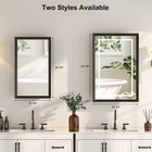 Black Bathroom Medicine Cabinet With Mirror With Storage Wall Mounted 16x27 Inch