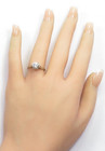 Antique 1920 s Setting Mounting 14k White Gold Hold 6 5mm Ring Size 6 75 Uk-n