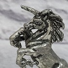 Vintage Pewter Unicorn Figurine 2  Mythical Fantasy Miniature