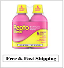 Pepto Bismol Liquid For 5 Symptom Relief Fast Acting Liquid 2 Pack 16oz Each New
