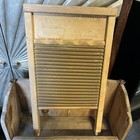 Vintage National Washboard Co  No  801 The Brass King  Plated  Top Notch 24 