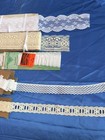 14 Yards Vintage White   Cream Lace Trim Lot - 7 Bundles Of 2 Yards - 1980s