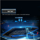Gaming Laptop Slim Cooling Pad Stand Dual Usb Fan Cooler 6 Fans For Notebook Pc