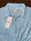 Lilly Pulitzer Girl S 4-5 Hydra Blue Mini Katerini Romper Jacquard Terry Zip Nwt