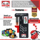 2-pack Battery Volt Tester Checker For Small Batteries Aa Aaa C D 9v 1 5v Button