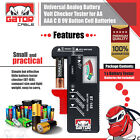 Battery Volt Tester Checker Universal For Aa Aaa C D 9v 1 5v Cell Coin Batteries